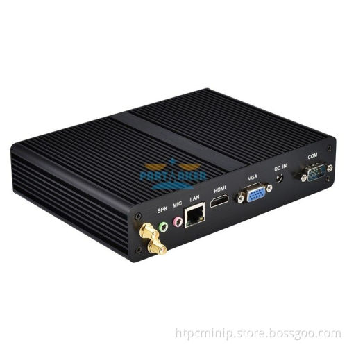 NUC Fanless HTPC Mini PC Case N3510 2.0 GHz HD 2 COM Ports Small Computer